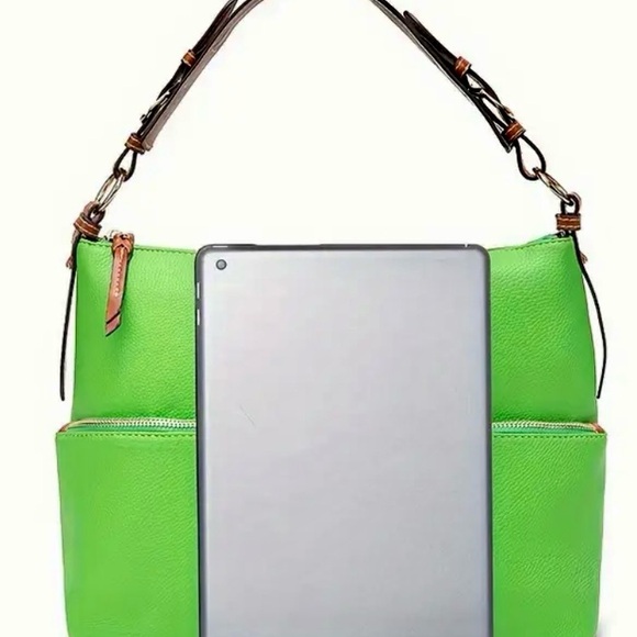 NWOT~ Gorgeous brightly colored Tote/ Shoulder/ Handbag, Multi Pocket Bag - Picture 4 of 8